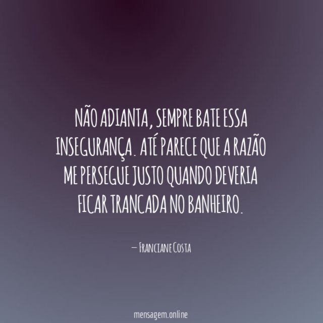 Não adianta