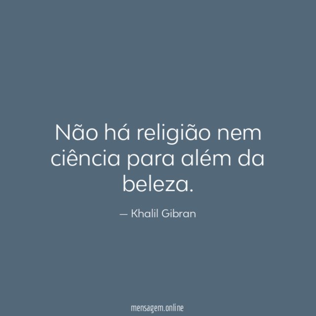 Não há religião nem ciência para além da