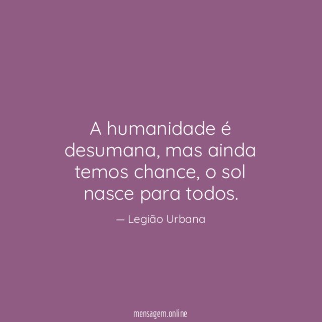 A humanidade é desumana