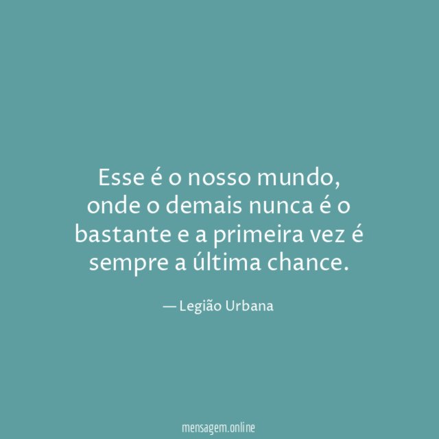 Esse é o nosso mundo