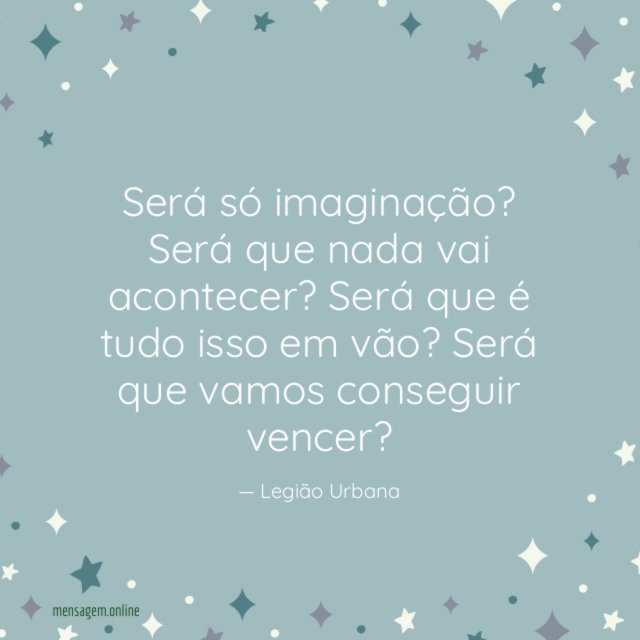Será só imaginação