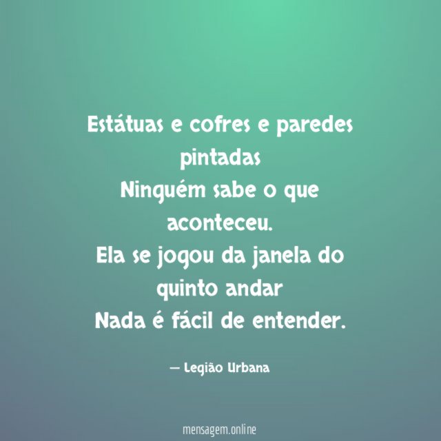 Estátuas e cofres e paredes pintadas Ninguém sabe