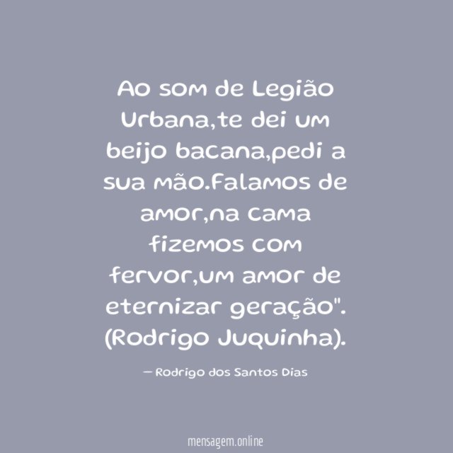 Ao som de Legião Urbana