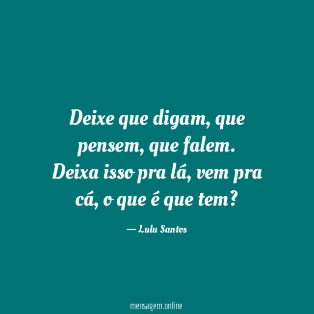 Deixe que digam