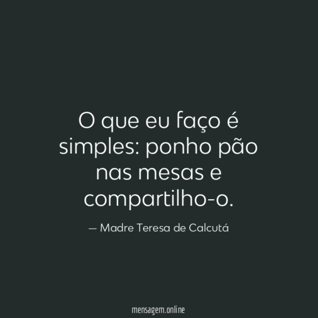 O que eu faço é simples