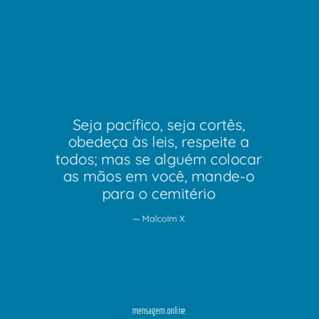 Seja pacífico