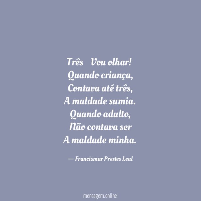 Três… Vou olhar!
