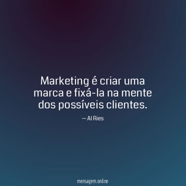 Marketing é criar uma marca e fixá-la na