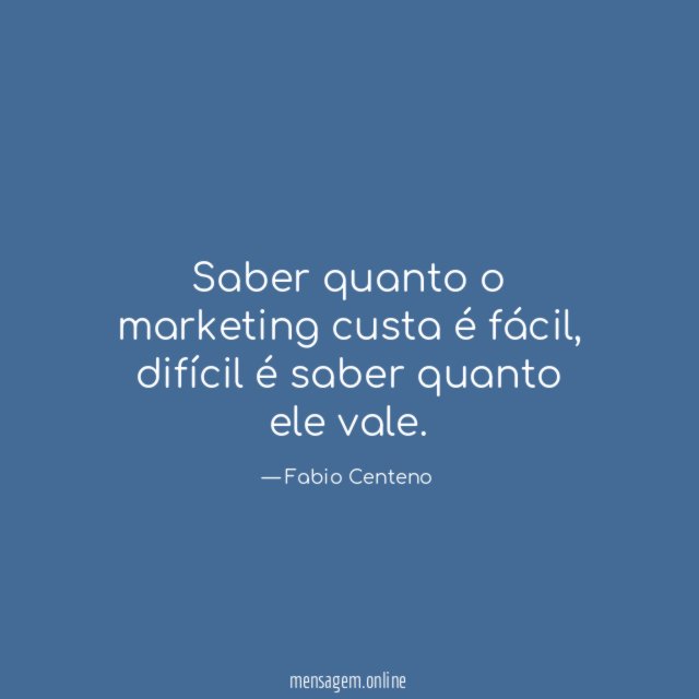 Saber quanto o marketing custa é fácil