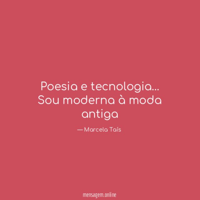 Poesia e tecnologia