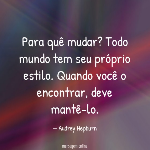 Para quê mudar