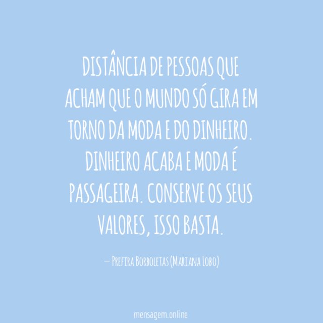 Distância de pessoas que acham que o mundo