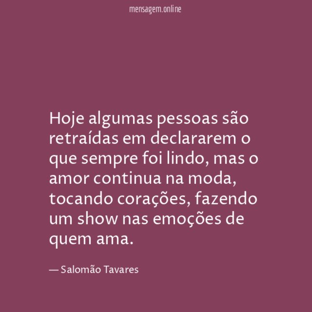 Hoje algumas pessoas são retraídas em declararem