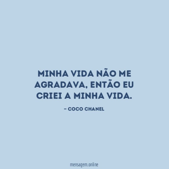 Minha vida não me agradava
