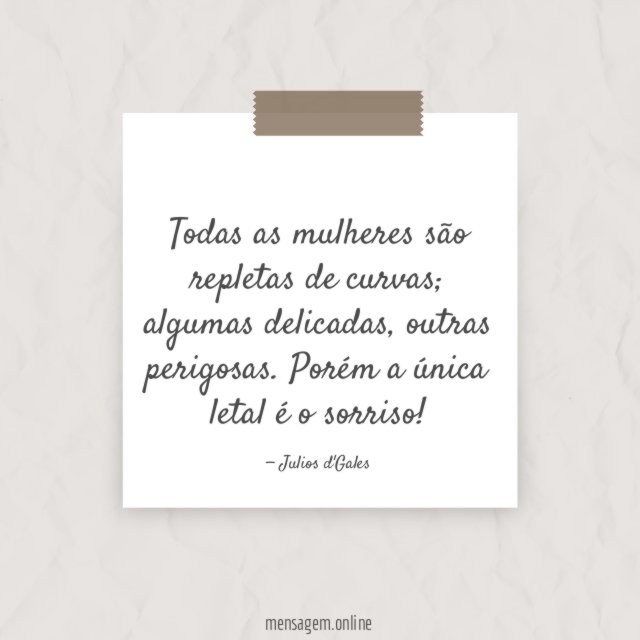 Todas as mulheres são repletas de curvas