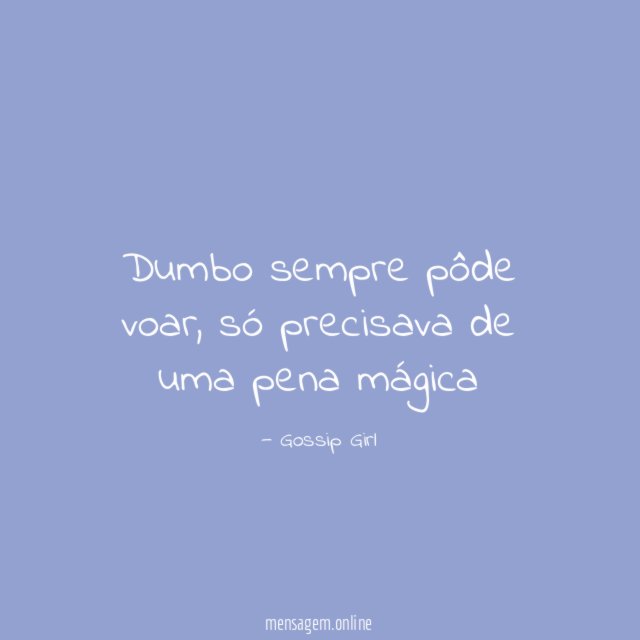Dumbo sempre pôde voar