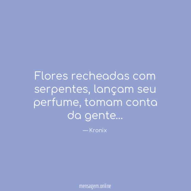 Flores recheadas com serpentes