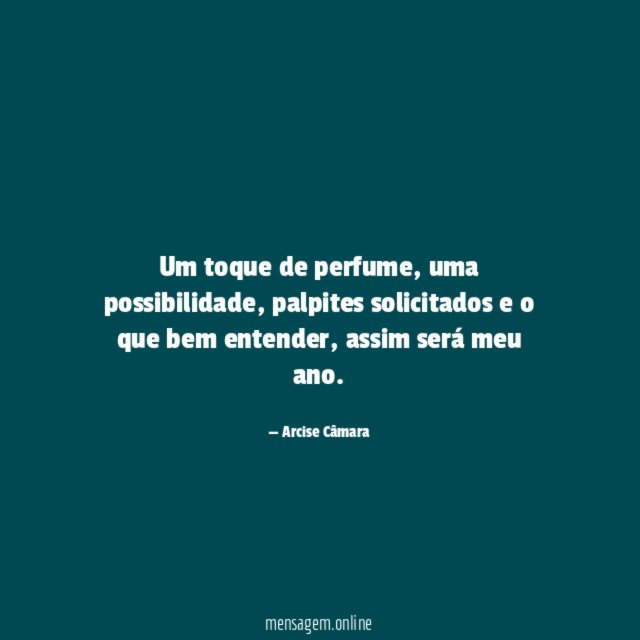 Um toque de perfume
