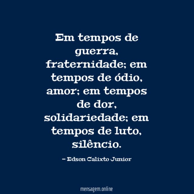 Em tempos de guerra