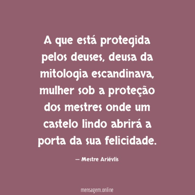 A que está protegida pelos deuses