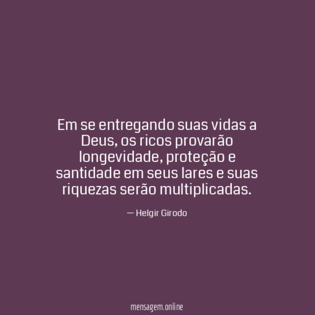 Em se entregando suas vidas a Deus
