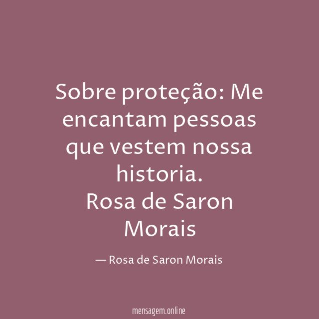 Sobre proteção: