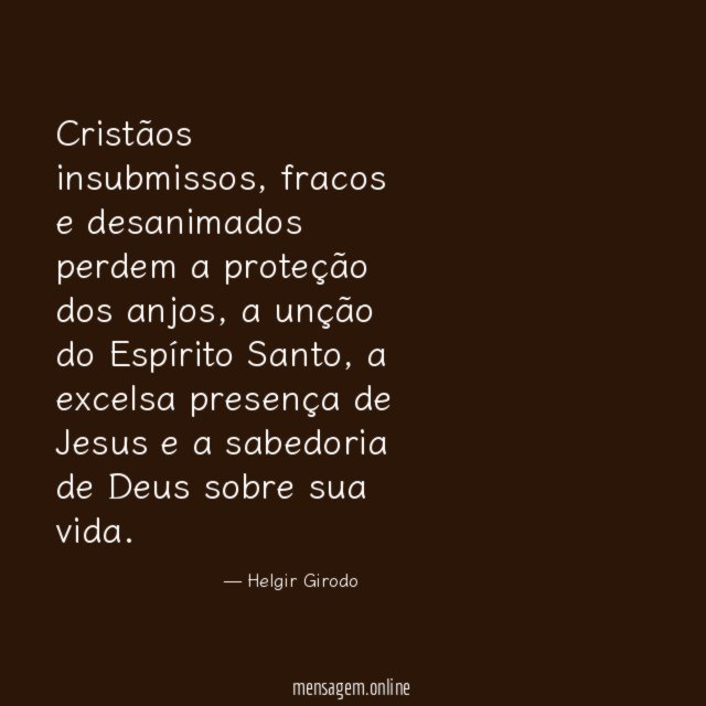 Cristãos insubmissos