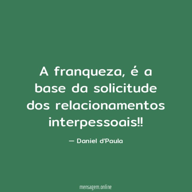 A franqueza
