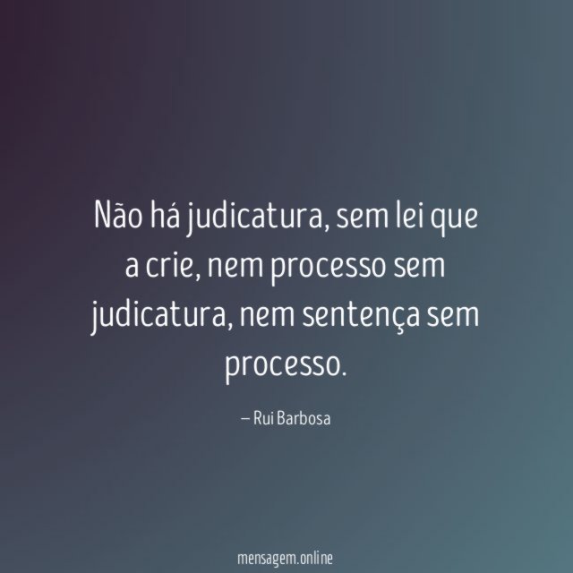 Não há judicatura