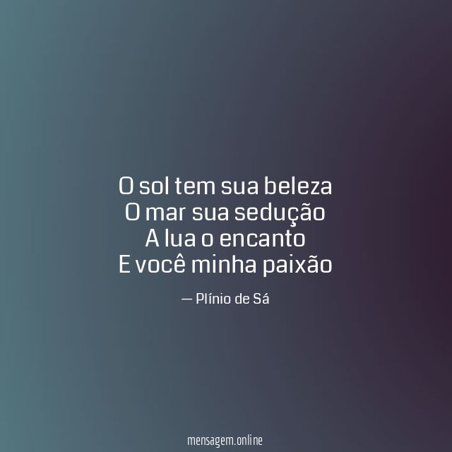 O sol tem sua beleza O mar sua sedução A