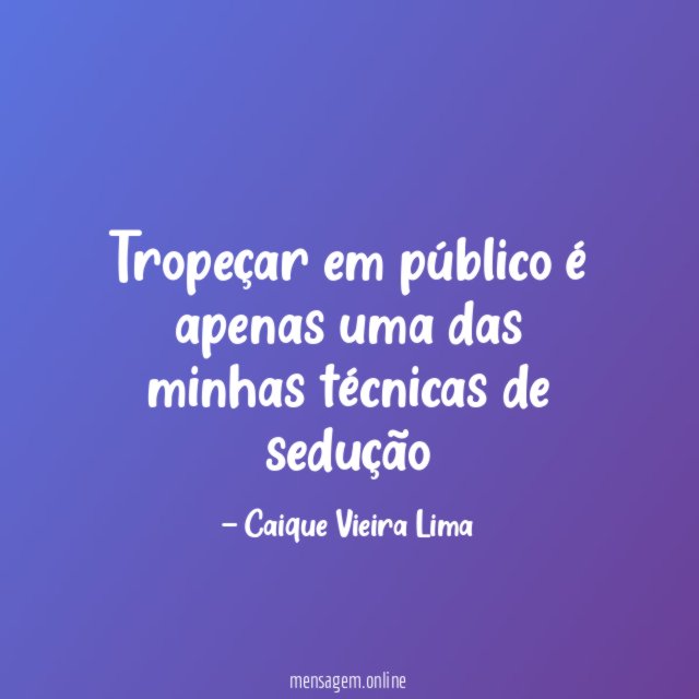 Tropeçar em público é apenas uma das minhas