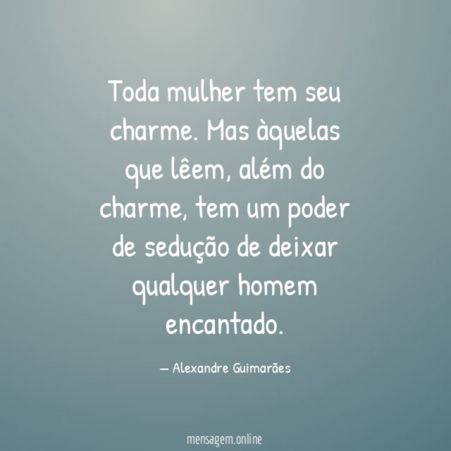 Toda mulher tem seu charme
