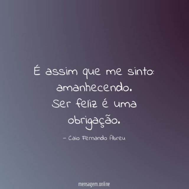 É assim que me sinto