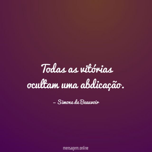 Todas as vitórias ocultam uma abdicação
