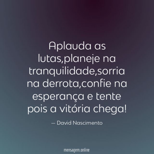 Aplauda as lutas