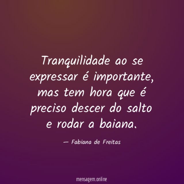 Tranquilidade ao se expressar é importante
