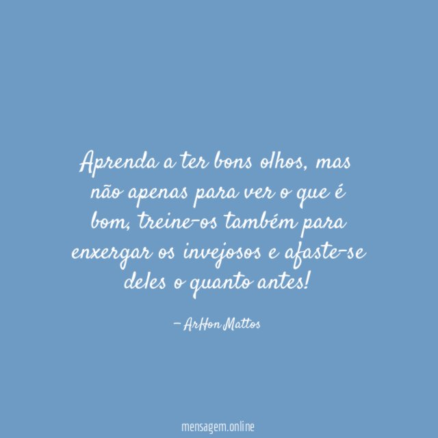 Aprenda a ter bons olhos