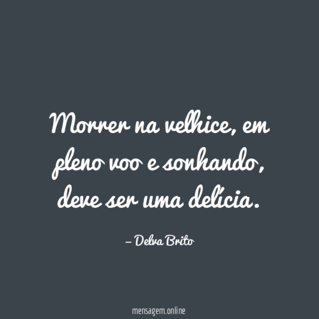 Morrer na velhice
