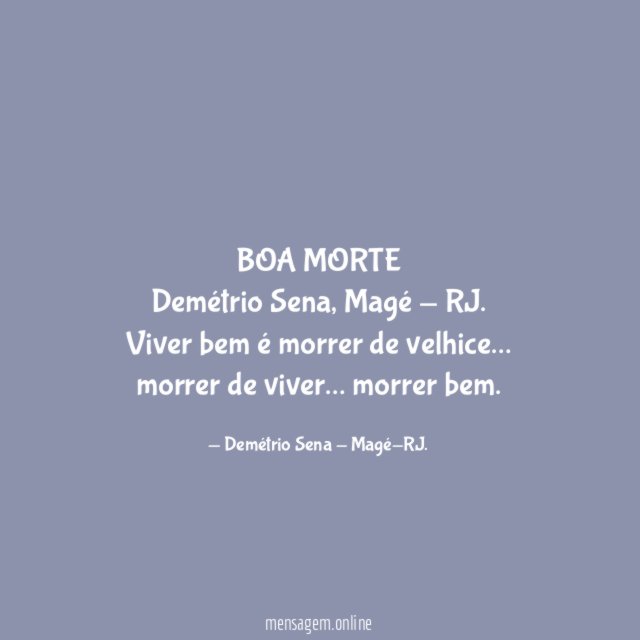 BOA MORTE