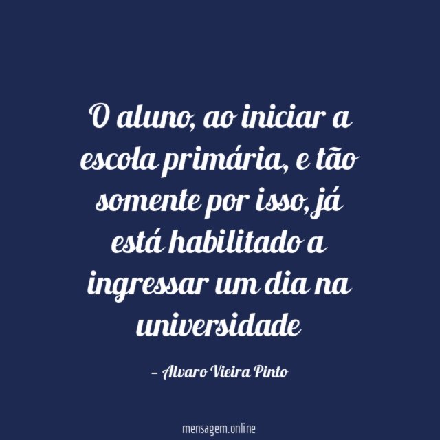O aluno