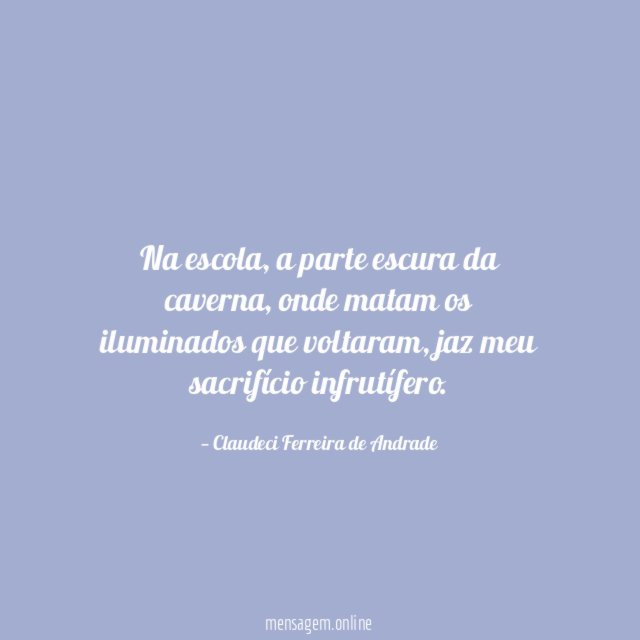 Na escola
