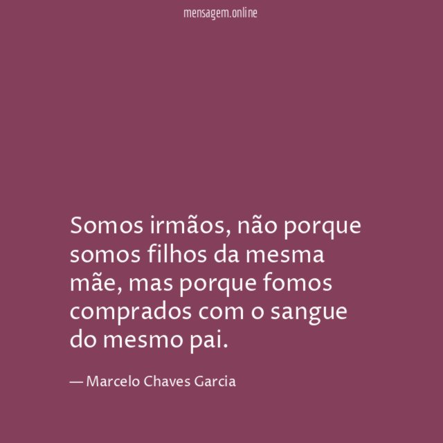 Somos irmãos