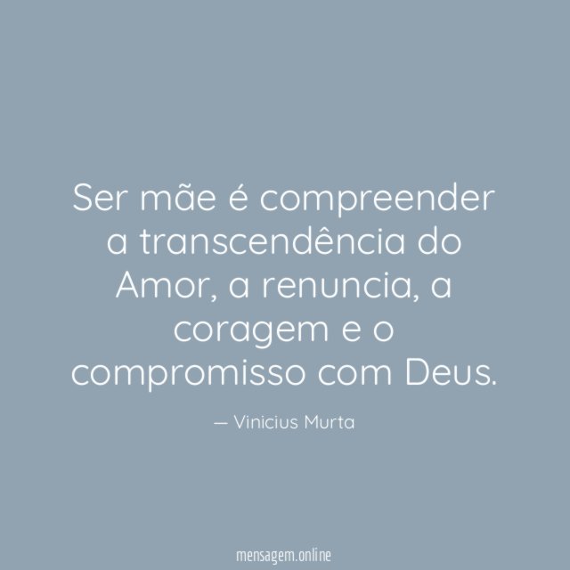 Ser mãe é compreender a transcendência do Amor
