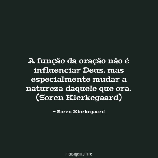 A função da oração não é influenciar Deus
