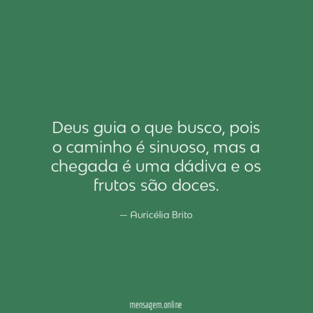 Deus guia o que busco