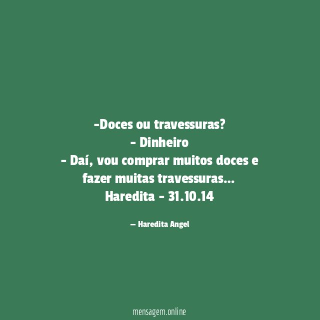 Doces ou travessuras