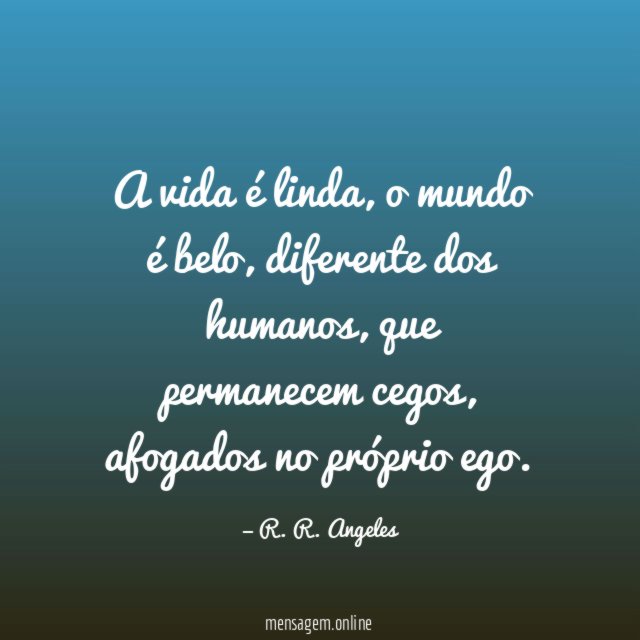 A vida é linda
