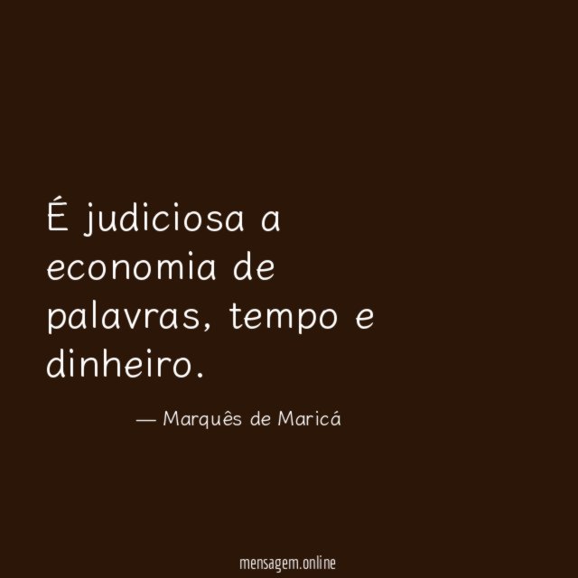 É judiciosa a economia de palavras