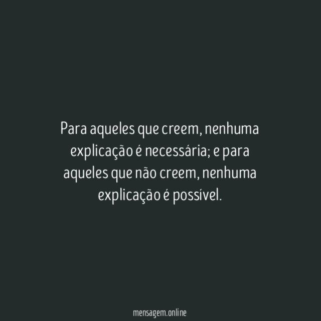 Para aqueles que creem
