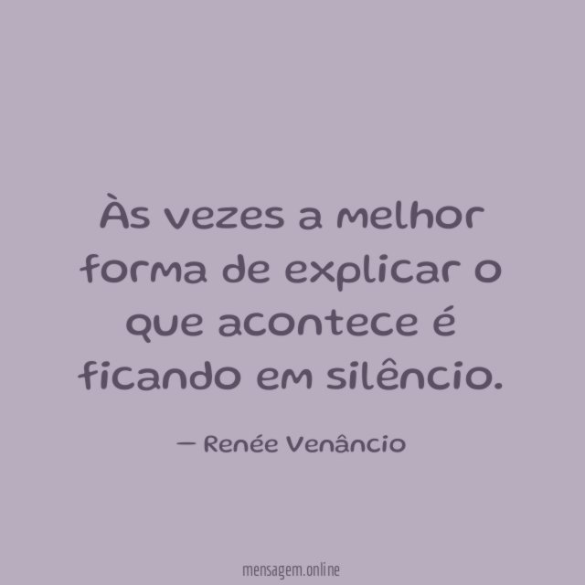Às vezes a melhor forma de explicar